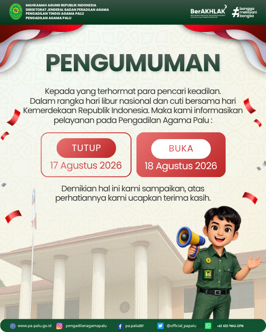 Merah Putih Modern Pengumuman Libur Hari Kemerdekaan Instagram Post