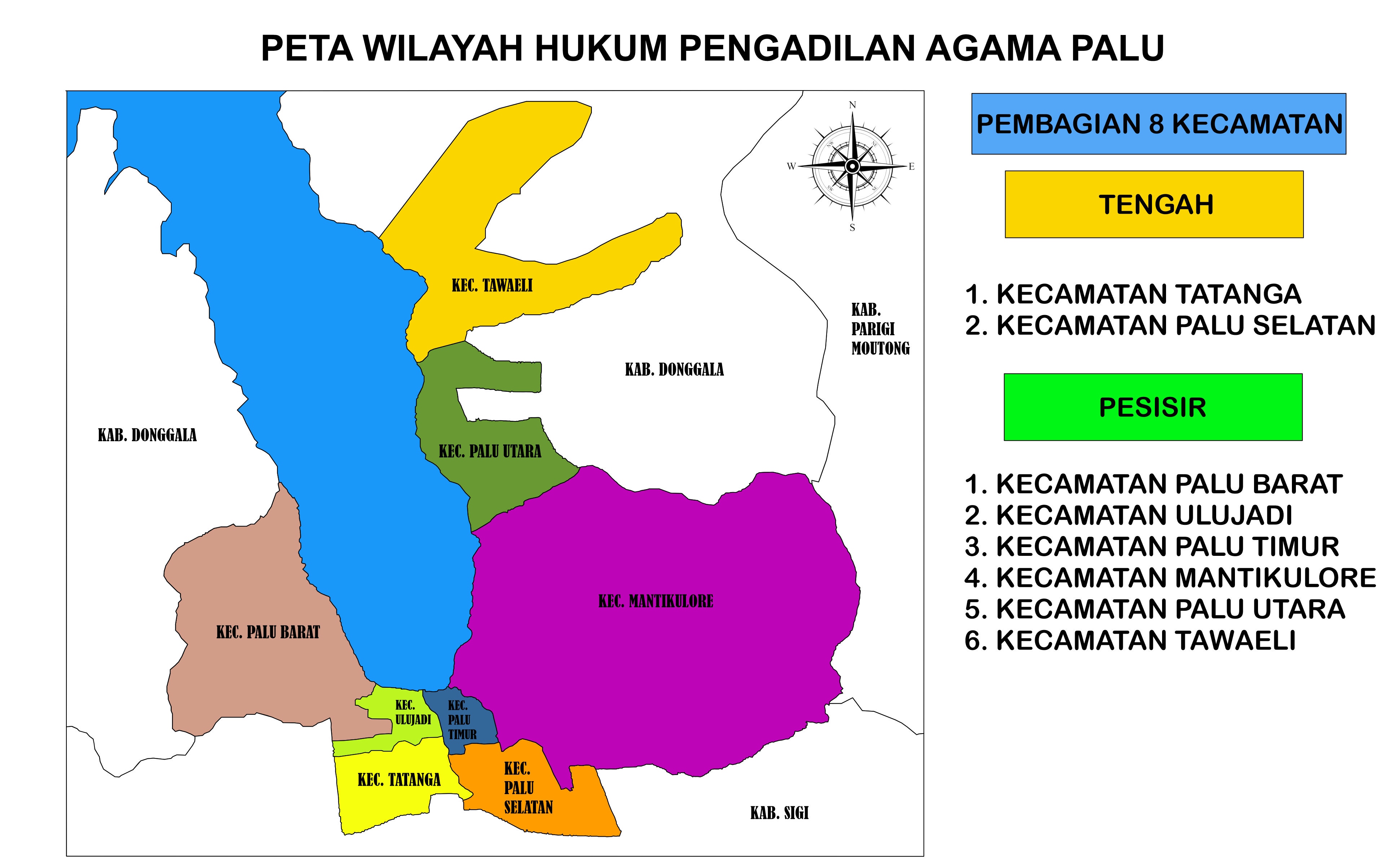 PETA YURISDIKSI PA. PALU THN 2022